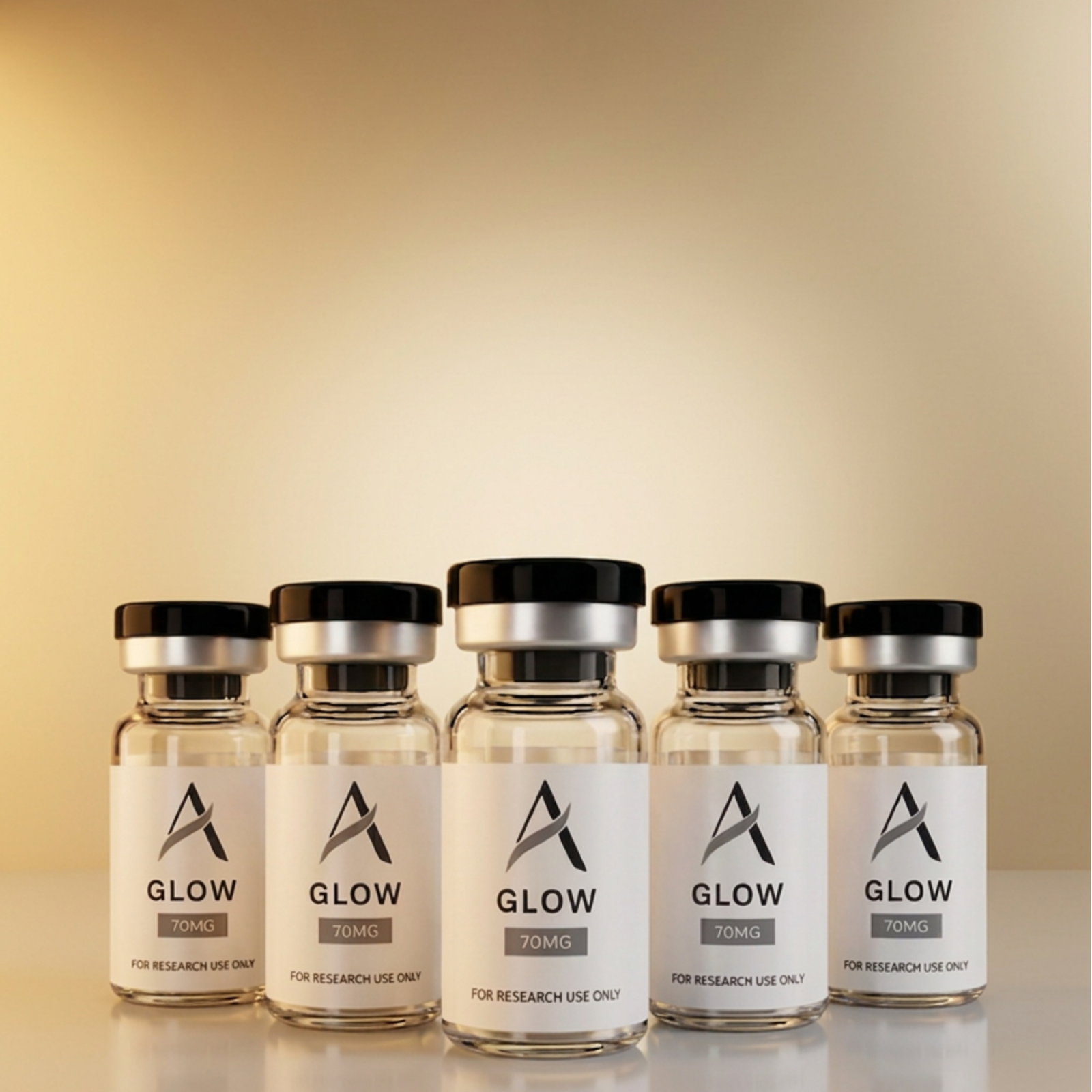 GLOW 70mg 5 vials